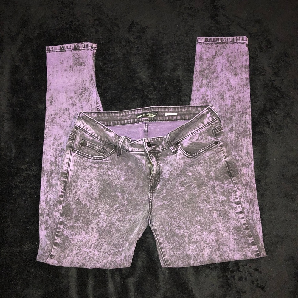 Love Sick Purple Skinny Jeans